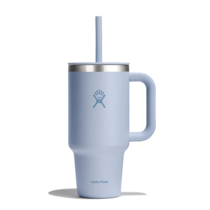 Hydro Flask 40 Oz Travel Tumbler with Handle, Lid and Straw - Insulated Stainless Steel in Sugarplum - 7DAY'S