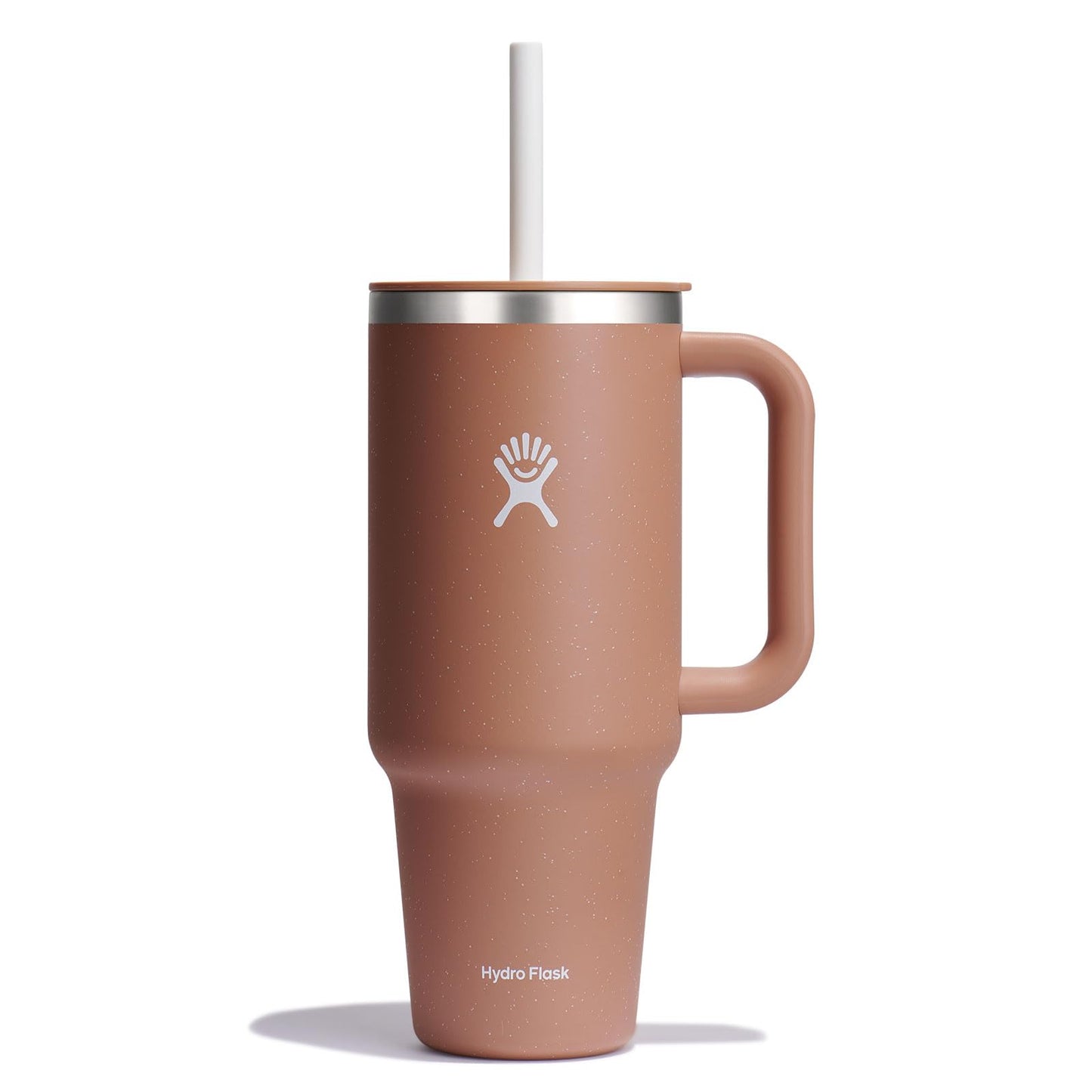 Hydro Flask 40 Oz Travel Tumbler with Handle, Lid and Straw - Insulated Stainless Steel in Sugarplum - 7DAY'S