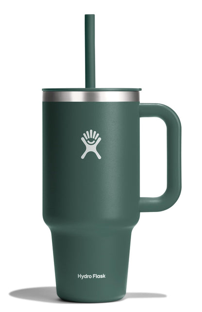 Hydro Flask 40 Oz Travel Tumbler with Handle, Lid and Straw - Insulated Stainless Steel in Sugarplum - 7DAY'S