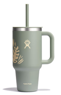 Hydro Flask 40 Oz Travel Tumbler with Handle, Lid and Straw - Insulated Stainless Steel in Sugarplum - 7DAY'S