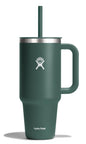 Hydro Flask 40 Oz Travel Tumbler with Handle, Lid and Straw - Insulated Stainless Steel in Sugarplum - 7DAY'S