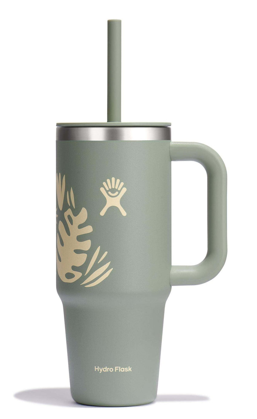 Hydro Flask 40 Oz Travel Tumbler with Handle, Lid and Straw - Insulated Stainless Steel in Sugarplum - 7DAY'S