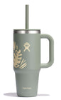 Hydro Flask 40 Oz Travel Tumbler with Handle, Lid and Straw - Insulated Stainless Steel in Sugarplum - 7DAY'S