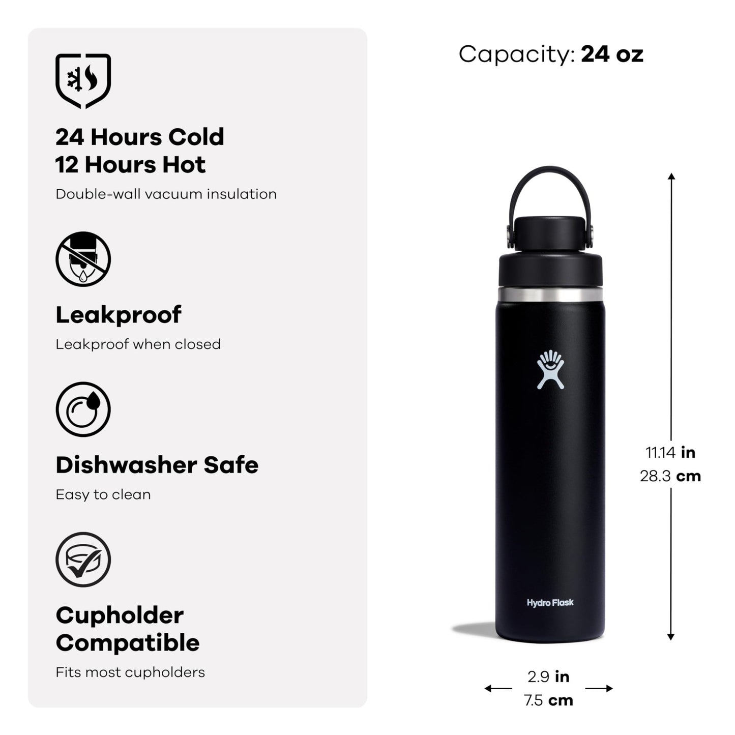 Hydro Flask 40 Oz Wide Flex Chug Cap Tonal Trillium - 7DAY'S