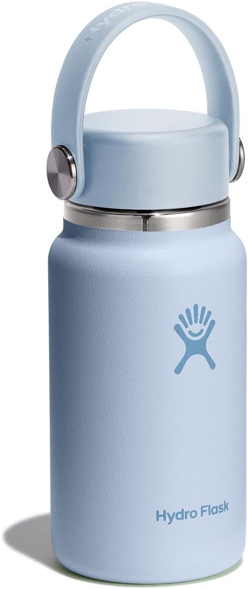 Hydro Flask Micro Bottle - Insulated Mini Leak Proof Flask for Purse or Pocket in 6.7 Oz Surf Blue - 7DAY'S