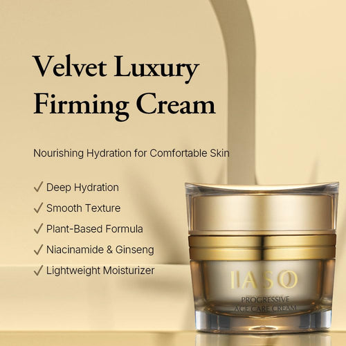 IASO PROGRESSIVE Age Care Cream | Korean Rich Nourishing Cream, Reduce Wrinkles, Infused with Ginseng, Anti - Aging Ingredients, 1.52 oz - 7DAY'S