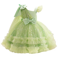 IBTOM CASTLE Girls Birthday Party Dress Heart Glitters Tulle Princess Dress Toddler Flower Girl Wedding Prom Pageant Dress - 7DAY'S
