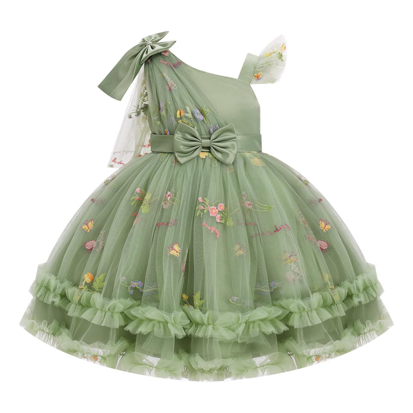 IBTOM CASTLE Girls Birthday Party Dress Heart Glitters Tulle Princess Dress Toddler Flower Girl Wedding Prom Pageant Dress - 7DAY'S