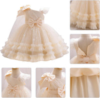 IBTOM CASTLE Girls Birthday Party Dress Heart Glitters Tulle Princess Dress Toddler Flower Girl Wedding Prom Pageant Dress - 7DAY'S