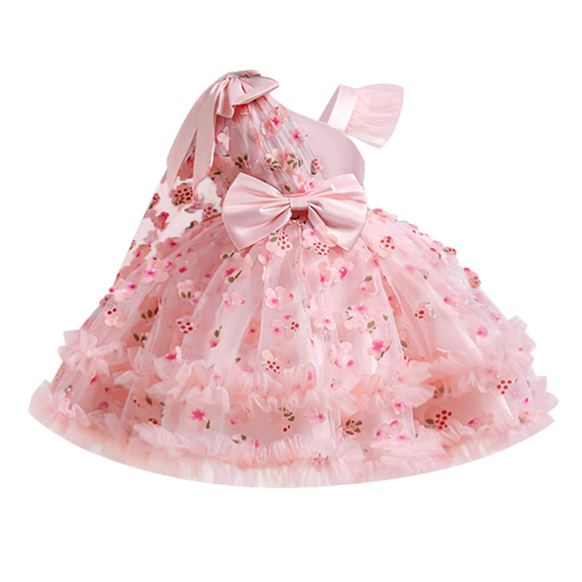 IBTOM CASTLE Girls Birthday Party Dress Heart Glitters Tulle Princess Dress Toddler Flower Girl Wedding Prom Pageant Dress - 7DAY'S