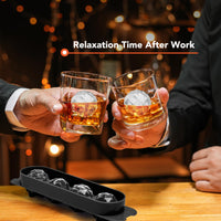 Ice Cube Trays for Freezer - 2 - Pack Ice Cube Tray with Lid and Bin，BPA - Free Easy Release Ice Cube Tray for Cocktails, Whiskey, Sodas,Diamond 1 Inch Ice Molds Set - 7DAY'S