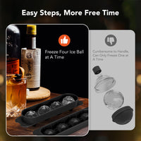 Ice Cube Trays for Freezer - 2 - Pack Ice Cube Tray with Lid and Bin，BPA - Free Easy Release Ice Cube Tray for Cocktails, Whiskey, Sodas,Diamond 1 Inch Ice Molds Set - 7DAY'S