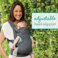Infantino Flip 4 - in - 1 Convertible Baby Carrier, Adjustable, Ergonomic Babywearing, Registry Essential, Baby Carrier for Newborn to Toddler, Gray - 7DAY'S