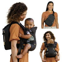 Infantino Flip 4 - in - 1 Convertible Baby Carrier, Adjustable, Ergonomic Babywearing, Registry Essential, Baby Carrier for Newborn to Toddler, Gray - 7DAY'S