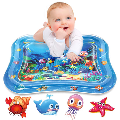 Infinno Inflatable Tummy Time Mat Premium Baby Water Play Mat for Infants and Toddlers Baby Toys for 3 to 24 Months, Strengthen Your Baby's Muscles, Portable - 7DAY'S