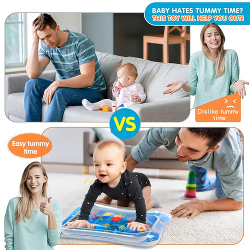 Infinno Inflatable Tummy Time Mat Premium Baby Water Play Mat for Infants and Toddlers Baby Toys for 3 to 24 Months, Strengthen Your Baby's Muscles, Portable - 7DAY'S