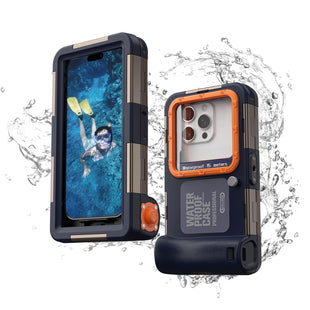 IP68 Professional Waterproof Phone Case for Snorkeling, Diving & Surfing up to 50ft/15m - Shockproof Underwater Case with Lanyard for iPhone & More (Black, 2th Generation Phone Case) - 7DAY'S