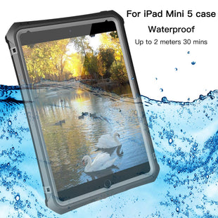 iPad mini 5 Case - Waterproof iPad mini 5/iPad mini 4 Full Body Bumper Case with Built in Screen Protector Drop Proof Anti Scratch Anti Shock Red Case Cover for iPad mini 5th/4th Generation 7.9" - 7DAY'S