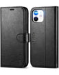 iPhone 12 /iPhone 12 Pro 5G, RFID Blocking Card Slot Stand [Shockproof TPU Interior Case] PU Leather Magnetic Protect Flip Cover Compatible with iPhone 12 Pro/12 6.1 - inch, Black - 7DAY'S