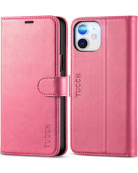 iPhone 12 /iPhone 12 Pro 5G, RFID Blocking Card Slot Stand [Shockproof TPU Interior Case] PU Leather Magnetic Protect Flip Cover Compatible with iPhone 12 Pro/12 6.1 - inch, Black - 7DAY'S