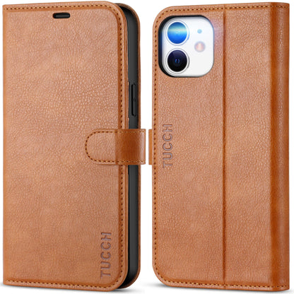 iPhone 12 /iPhone 12 Pro 5G, RFID Blocking Card Slot Stand [Shockproof TPU Interior Case] PU Leather Magnetic Protect Flip Cover Compatible with iPhone 12 Pro/12 6.1 - inch, Black - 7DAY'S