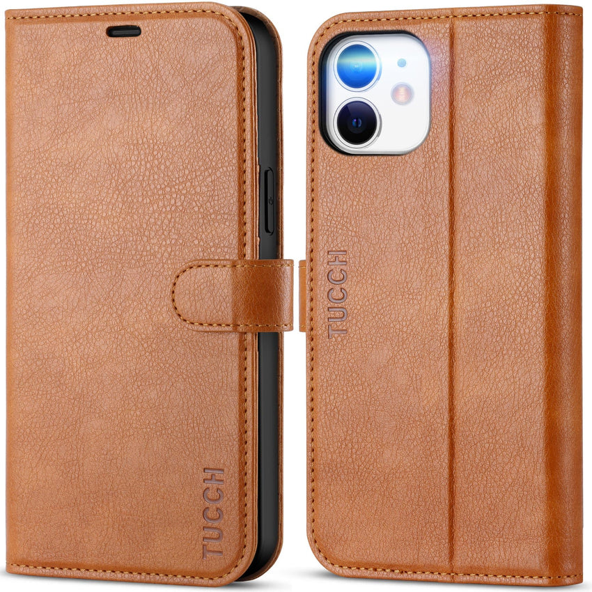iPhone 12 /iPhone 12 Pro 5G, RFID Blocking Card Slot Stand [Shockproof TPU Interior Case] PU Leather Magnetic Protect Flip Cover Compatible with iPhone 12 Pro/12 6.1 - inch, Black - 7DAY'S