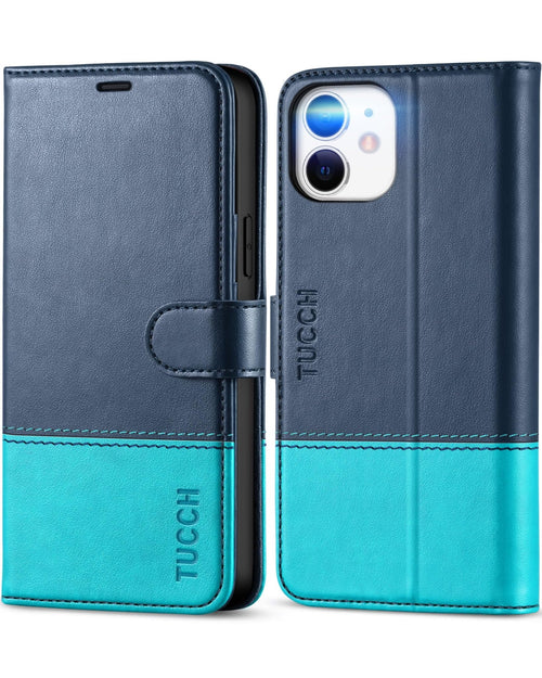 iPhone 12 /iPhone 12 Pro 5G, RFID Blocking Card Slot Stand [Shockproof TPU Interior Case] PU Leather Magnetic Protect Flip Cover Compatible with iPhone 12 Pro/12 6.1 - inch, Black - 7DAY'S