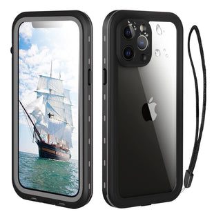 iPhone 13 Pro Case, Waterproof & Shockproof Phone Case, Full Protection, IP68, 6.1 Inch, Black - 7DAY'S
