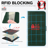 iPhone 14 Pro 5G, [RFID Blocking] 4 Card Holder Stand [Shockproof TPU Interior Case] PU Leather Magnetic Protective Flip Cover Compatible with iPhone 14 Pro 6.1" 2022, Black - 7DAY'S