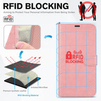 iPhone 14 Pro 5G, [RFID Blocking] 4 Card Holder Stand [Shockproof TPU Interior Case] PU Leather Magnetic Protective Flip Cover Compatible with iPhone 14 Pro 6.1" 2022, Black - 7DAY'S