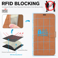 iPhone 14, [RFID Blocking] 4 Card Holder Stand [Shockproof TPU Interior Shell], PU Leather Magnetic Protective Flip Cover 6.1" 2022, Black - 7DAY'S