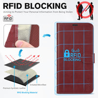 iPhone 14, [RFID Blocking] 4 Card Holder Stand [Shockproof TPU Interior Shell], PU Leather Magnetic Protective Flip Cover 6.1" 2022, Black - 7DAY'S