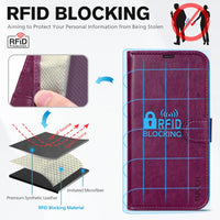 iPhone 14, [RFID Blocking] 4 Card Holder Stand [Shockproof TPU Interior Shell], PU Leather Magnetic Protective Flip Cover 6.1" 2022, Black - 7DAY'S