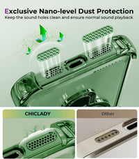 iPhone 15 Pro Max Case with Integrated Lens Protection, [Foldable Stand & Ring Holder] [Compatible with Magsafe], Glossy Shockproof Bumper Stylish Women Case for iPhone 15 Pro Max, Green - 7DAY'S