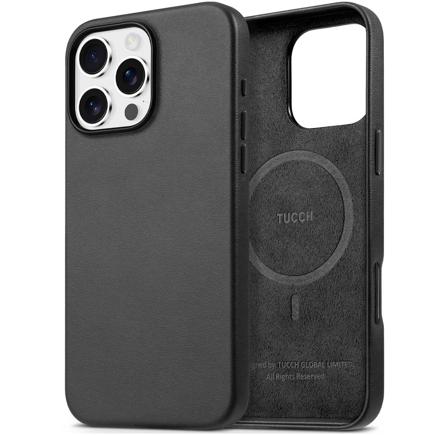iPhone 16 Pro Max, Magnetic Slim Case [Wireless Charging] Shockproof Anti - Slip Protective Phone Cover[Anti - Fingerprint] Compatible with iPhone 16 Pro Max 6.9", Raspberry Red - 7DAY'S