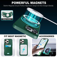 iPhone 16 Pro Max, Magnetic Slim Case [Wireless Charging] Shockproof Anti - Slip Protective Phone Cover[Anti - Fingerprint] Compatible with iPhone 16 Pro Max 6.9", Raspberry Red - 7DAY'S
