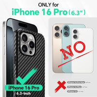 iPhone 16 Pro Max, Magnetic Slim Case [Wireless Charging] Shockproof Anti - Slip Protective Phone Cover[Anti - Fingerprint] Compatible with iPhone 16 Pro Max 6.9", Raspberry Red - 7DAY'S