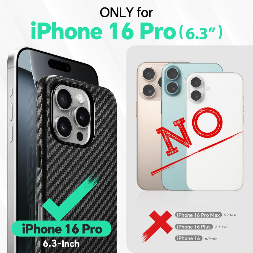 iPhone 16 Pro Max, Magnetic Slim Case [Wireless Charging] Shockproof Anti - Slip Protective Phone Cover[Anti - Fingerprint] Compatible with iPhone 16 Pro Max 6.9", Raspberry Red - 7DAY'S