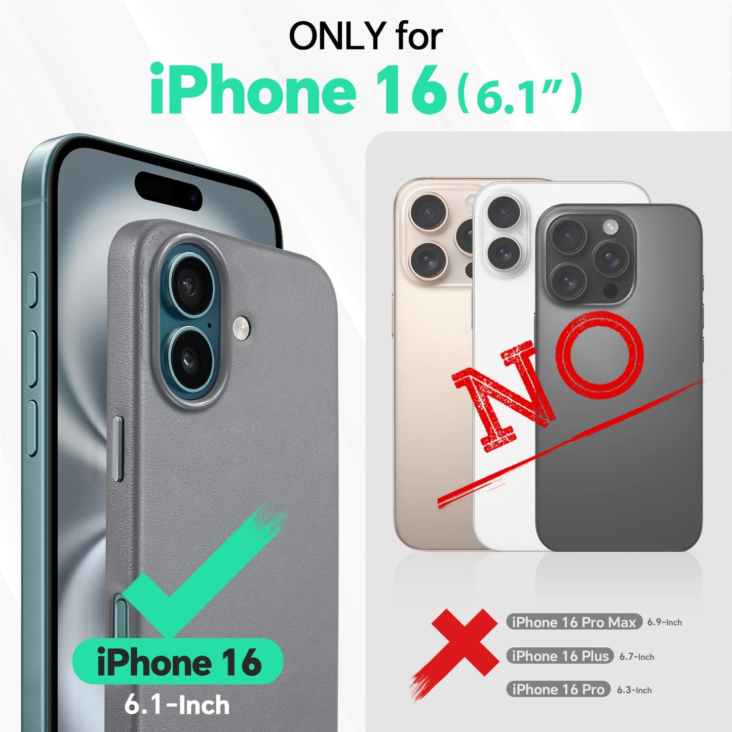 iPhone 16 Pro Max, Magnetic Slim Case [Wireless Charging] Shockproof Anti - Slip Protective Phone Cover[Anti - Fingerprint] Compatible with iPhone 16 Pro Max 6.9", Raspberry Red - 7DAY'S
