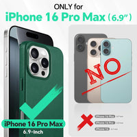 iPhone 16 Pro Max, Magnetic Slim Case [Wireless Charging] Shockproof Anti - Slip Protective Phone Cover[Anti - Fingerprint] Compatible with iPhone 16 Pro Max 6.9", Raspberry Red - 7DAY'S