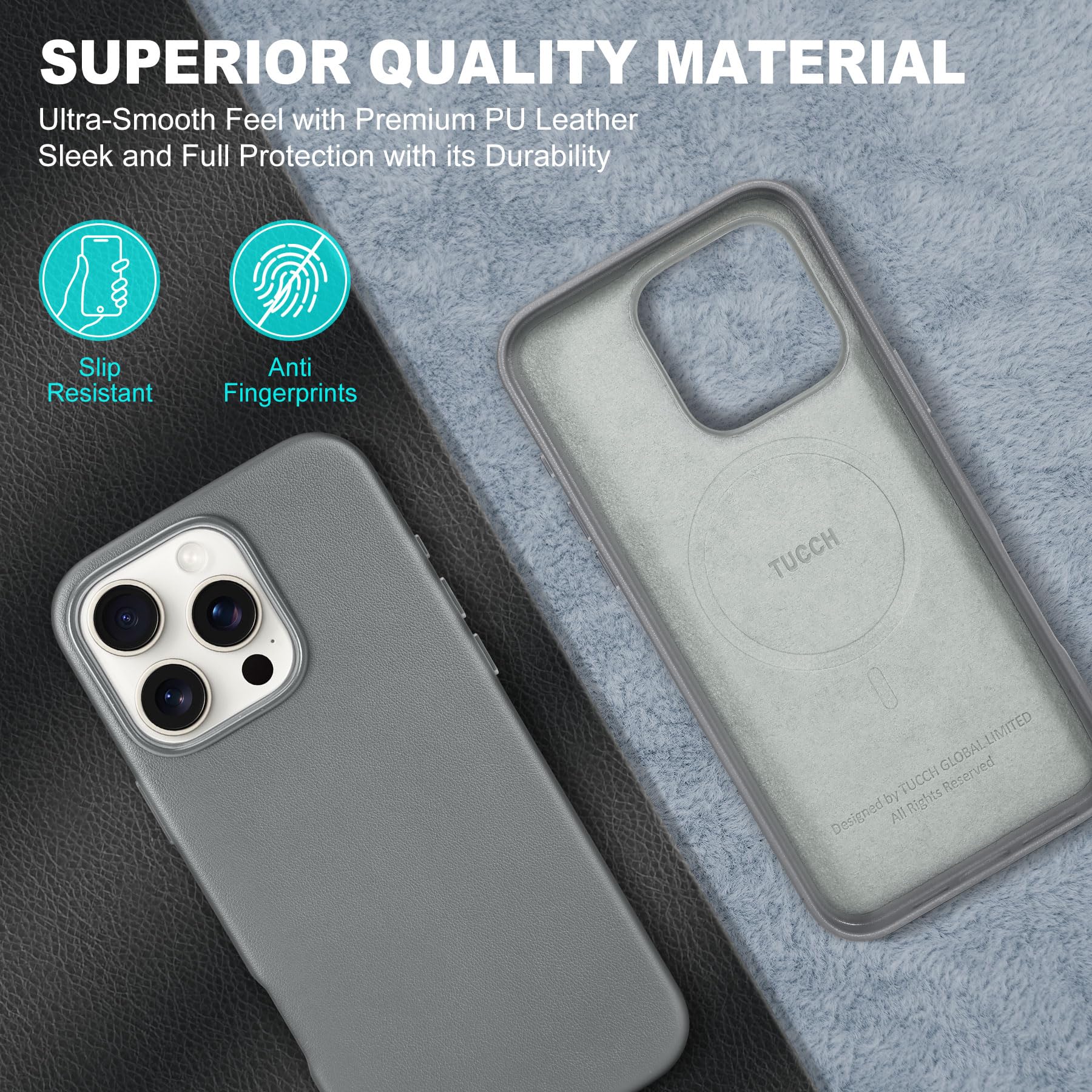 iPhone 16 Pro Max, Magnetic Slim Case [Wireless Charging] Shockproof Anti - Slip Protective Phone Cover[Anti - Fingerprint] Compatible with iPhone 16 Pro Max 6.9", Raspberry Red - 7DAY'S