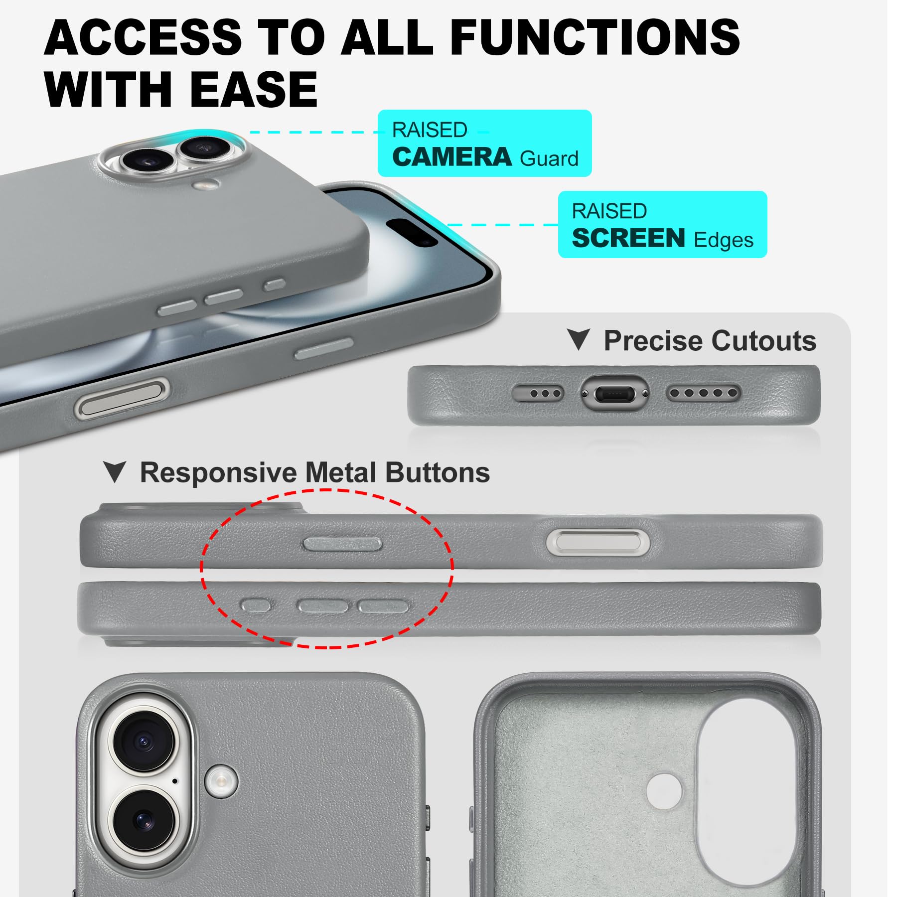 iPhone 16 Pro Max, Magnetic Slim Case [Wireless Charging] Shockproof Anti - Slip Protective Phone Cover[Anti - Fingerprint] Compatible with iPhone 16 Pro Max 6.9", Raspberry Red - 7DAY'S