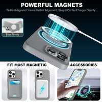 iPhone 16 Pro Max, Magnetic Slim Case [Wireless Charging] Shockproof Anti - Slip Protective Phone Cover[Anti - Fingerprint] Compatible with iPhone 16 Pro Max 6.9", Raspberry Red - 7DAY'S