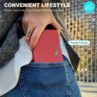 iPhone 16 Pro Max, Magnetic Slim Case [Wireless Charging] Shockproof Anti - Slip Protective Phone Cover[Anti - Fingerprint] Compatible with iPhone 16 Pro Max 6.9", Raspberry Red - 7DAY'S