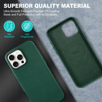 iPhone 16 Pro Max, Magnetic Slim Case [Wireless Charging] Shockproof Anti - Slip Protective Phone Cover[Anti - Fingerprint] Compatible with iPhone 16 Pro Max 6.9", Raspberry Red - 7DAY'S