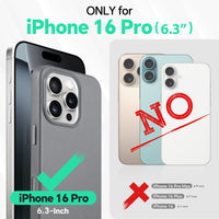 iPhone 16 Pro Max, Magnetic Slim Case [Wireless Charging] Shockproof Anti - Slip Protective Phone Cover[Anti - Fingerprint] Compatible with iPhone 16 Pro Max 6.9", Raspberry Red - 7DAY'S