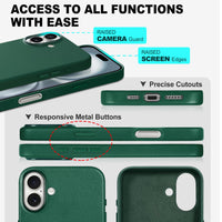 iPhone 16 Pro Max, Magnetic Slim Case [Wireless Charging] Shockproof Anti - Slip Protective Phone Cover[Anti - Fingerprint] Compatible with iPhone 16 Pro Max 6.9", Raspberry Red - 7DAY'S