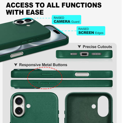 iPhone 16 Pro Max, Magnetic Slim Case [Wireless Charging] Shockproof Anti - Slip Protective Phone Cover[Anti - Fingerprint] Compatible with iPhone 16 Pro Max 6.9", Raspberry Red - 7DAY'S