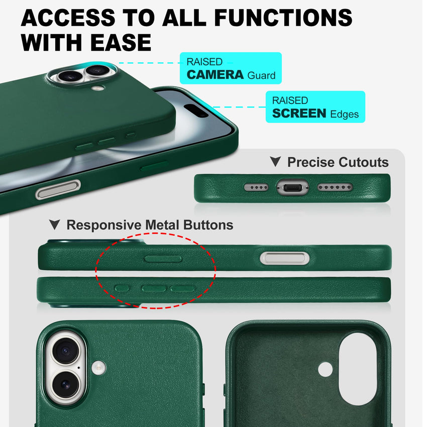 iPhone 16 Pro Max, Magnetic Slim Case [Wireless Charging] Shockproof Anti - Slip Protective Phone Cover[Anti - Fingerprint] Compatible with iPhone 16 Pro Max 6.9", Raspberry Red - 7DAY'S