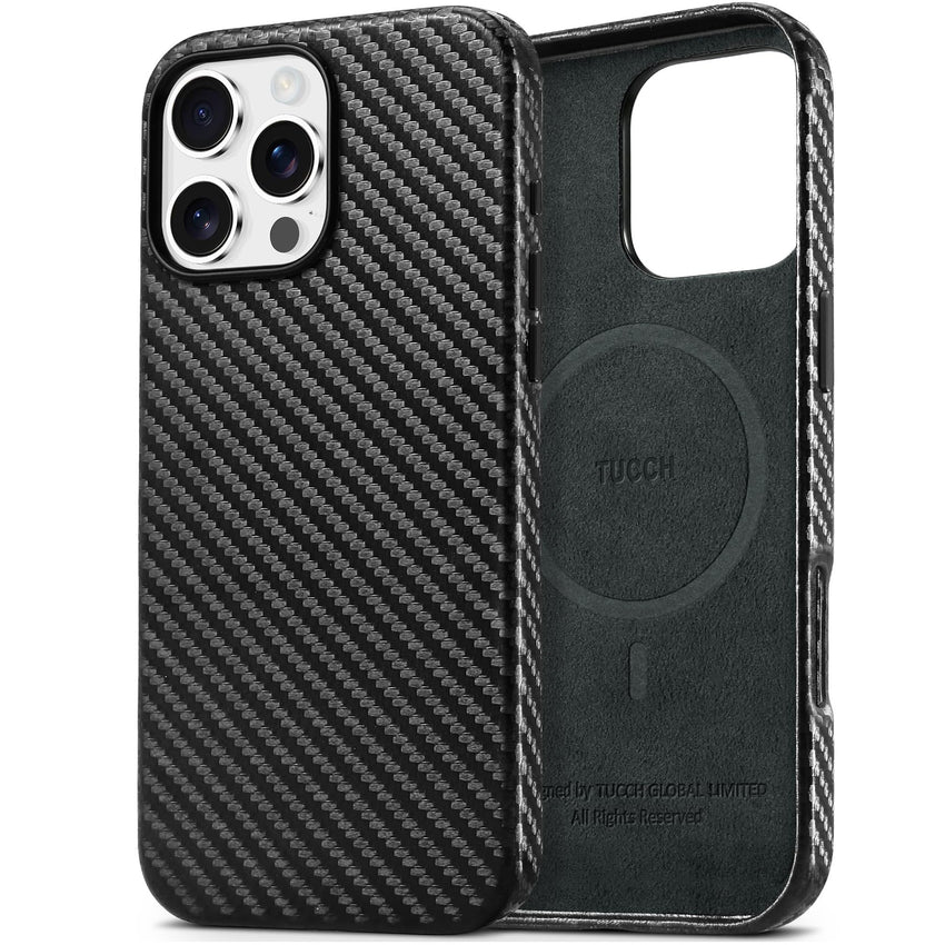 iPhone 16 Pro Max, Magnetic Slim Case [Wireless Charging] Shockproof Anti - Slip Protective Phone Cover[Anti - Fingerprint] Compatible with iPhone 16 Pro Max 6.9", Raspberry Red - 7DAY'S